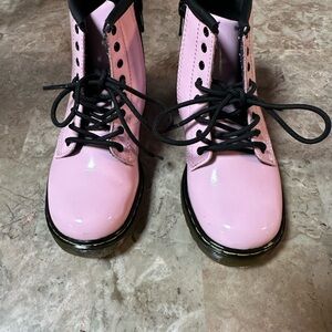 Pink Lace-Up girls (toddler) Docs